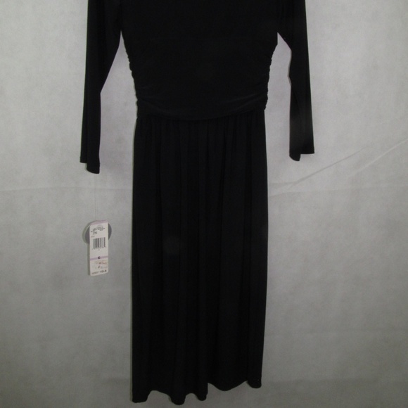 Nine West Dress Size 6 Color Black Stretch Sleeves - Picture 5 of 7